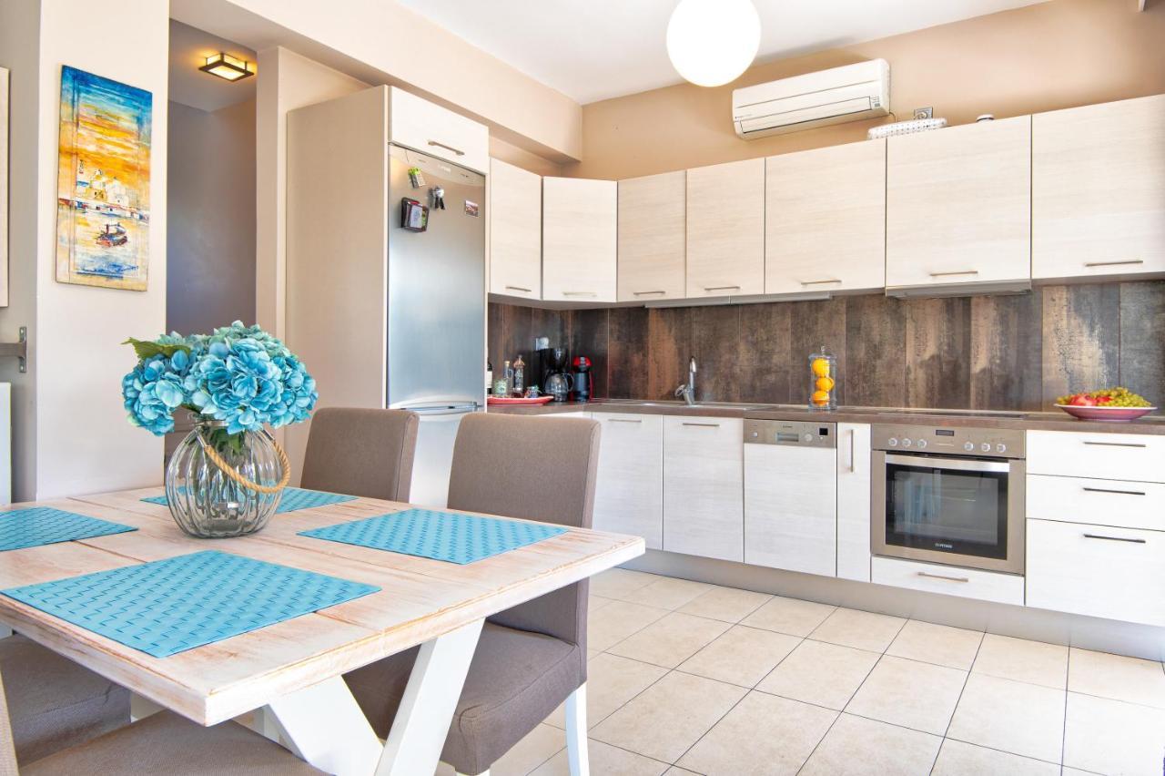 Elegant New Maisonette Near The Sea Aegina Экстерьер фото