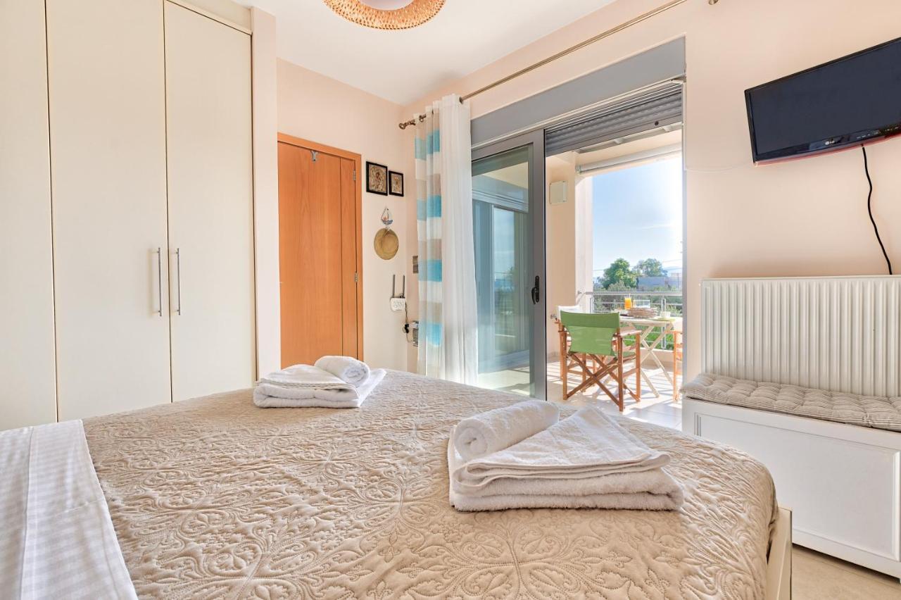 Elegant New Maisonette Near The Sea Aegina Экстерьер фото